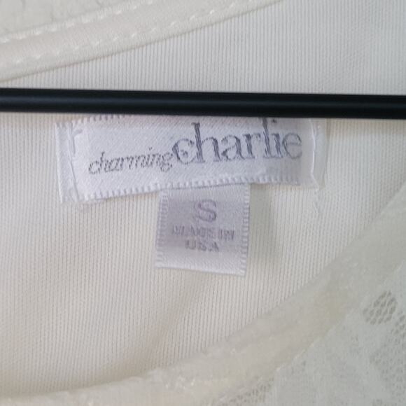 NWT Lace Mini Dress Skater Dress Size Small Ivory - Picture 5 of 9